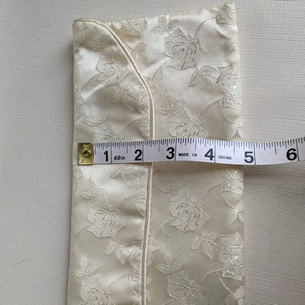 Left/Right Plastic Gloves Keeper & Case Set Cream Bag Envelope Style